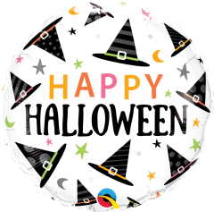 BALAO 18" REDONDO PC1 HALLOWEEN WITCHES HATS PATTERN