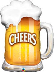 35" SHAPE QX FOIL PRINT 001CT CHEERS! BEER MUG