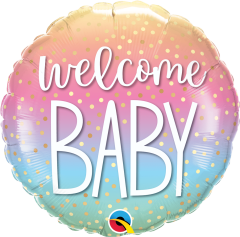 BALAO 18" REDONDO PC1 WELCOME BABY CONFETTI DOTS