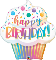 BALAO 31" SHAPE PC1 BDAY OMBRE CUPCAKE