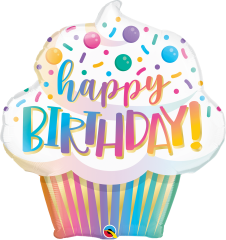 BALAO 31" SHAPE PC1 BDAY OMBRE CUPCAKE