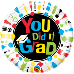 BALAO 18" REDONDO PC1 YOU DID IT GRAD!