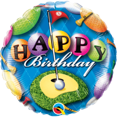 BALAO 18" REDONDO PC1 BDAY GOLFER
