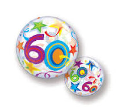 BALAO 22" BUBBLE SIMPLES PC1 60-ESTRELAS BRILHANTES