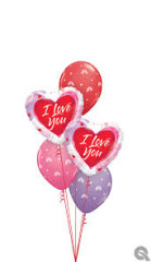 BALAO 18" CORACAO PC1 I LOVE YOU BRUSHED HEARTS