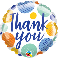 BALAO 04" REDONDO SOLTO THANK YOU BIG & LITTLE DOTS