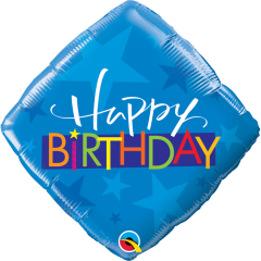 BALAO 18" DIAMANTE PC1 BDAY BLUE STARS