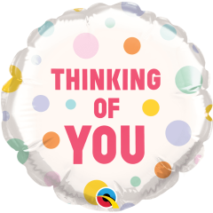 BALAO 04" REDONDO SOLTO THINKING OF YOU POLKA DOTS