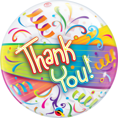 BALAO 22" BUBBLE SIMPLES PC1 THANK YOU STREAMERS