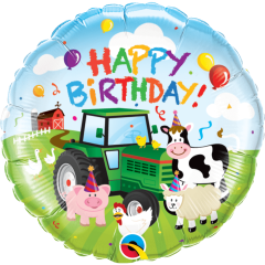 BALAO 18" REDONDO PC1 BDAY BARNYARD