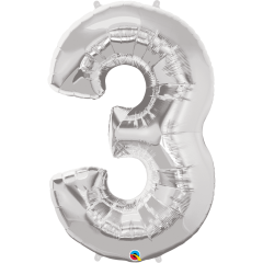 BALAO 34" NUMERO PC1 3 SILVER
