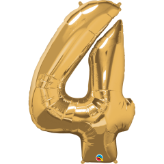 BALAO 34" NUMERO PC1 4 METALLIC GOLD