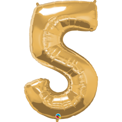 BALAO 34" NUMERO PC1 5 METALLIC GOLD