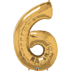 BALAO 34" NUMERO PC1 6 METALLIC GOLD