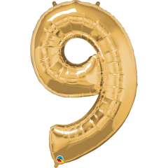 BALAO 34" NUMERO PC1 9 METALLIC GOLD
