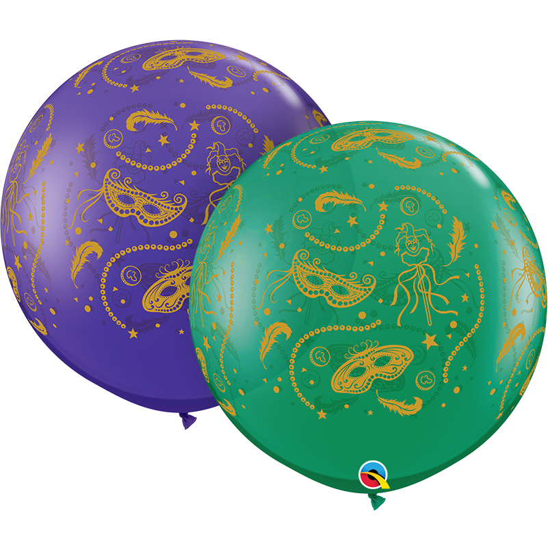 BALAO 3' R ROXO/ESM PC2 MARDI GRAS PARTY-A-RND