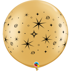 BALAO 30" R OURO PC2 SPARKLES & SWIRLS WRAP