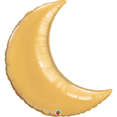 BALAO 35" LUA CRESCENTE SOLTO METALLIC GOLD PLAIN FOIL