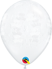 BALAO 11" R DIAMANTE TRAN PC50 HAPPY BIRTHDAY