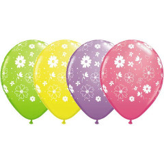 BALAO 11" R SORT PRIMA PC50 MARGARIDAS E PONTOS A-R