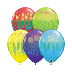 BALAO 11" R SORT ESP PC50 ASSORTED BDAY SPRAYS