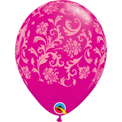 BALAO 11" R CEREJA IN PC50 DAMASK PRINT (PINK)