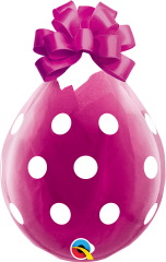 BALAO 18" R DIAMANTE TRAN PC25 PONTOS POLKA GRANDES