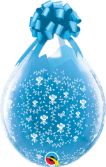 BALAO 18" R DIAMANTE TRAN PC25 FLORES