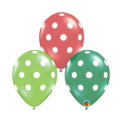 BALAO 11" R SORT ESP PC50 BIG POLKA DOTS (3)