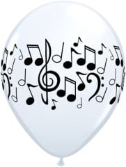 BALAO 11" R BRANCO PC100 NOTAS MUSICAIS