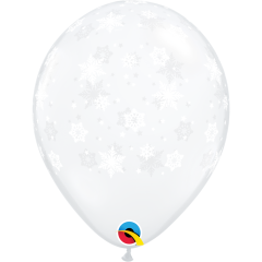 BALAO 16" R DIAMANTE TRAN PC50 SNOWFLAKES-A-RND