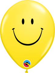 BALAO 16" R AMARELO PC50 SMILE FACE (BLK)