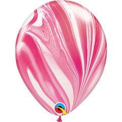 BALAO 11" R VERM/BRANCO PC25 RED & WHITE SUPERAGATE