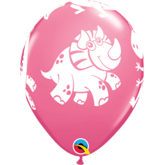 BALAO 11" R SORT FESTIVO PC50 CUTE & CUDDLY DINOSAURS - DINOSSAUROS
