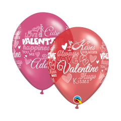 BALAO 11" R MAGENTA/RUBI PC50 SWEET VALENTINE'S MESSAGES