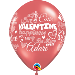 BALAO 11" R MAGENTA/RUBI PC50 SWEET VALENTINE'S MESSAGES