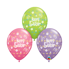 BALAO 11" R SORT ESP PC50 EASTER POLKA DOT