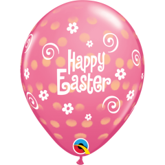 BALAO 11" R SORT ESP PC50 EASTER POLKA DOT