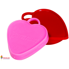 HEAVY WEIGHT 100 GRAM PC10 AST RED & PINK HEARTS
