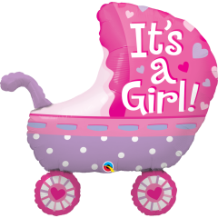 BALAO 35" SHAPE PC1 IT'S A GIRL BABY STROLLER
