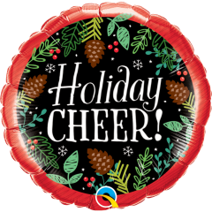 BALAO 18" REDONDO PC1 HOLIDAY CHEER PINE CONES
