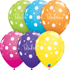 BALAO 11" R SORT TROP PC50 PARABENS-PONTOS