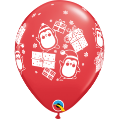 BALAO 11" R SORT ESP PC50 PENGUINS & PRESENTS