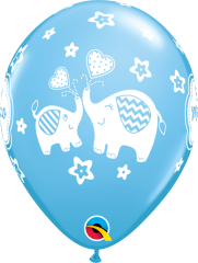 BALAO 11" R AZUL CLARO PC50 E UM MENINOELEFANTES