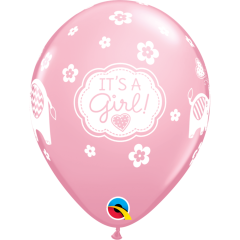 BALAO 11" R ROSA PC50 IT'S A GIRL ELEPHANTS