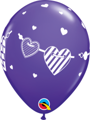 BALAO 11" R SORT ESP PC50 BANDEIROLAS CORACOES