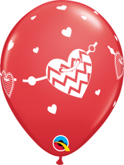 BALAO 11" R SORT ESP PC50 BANDEIROLAS CORACOES