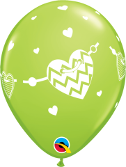 BALAO 11" R SORT ESP PC50 BANDEIROLAS CORACOES