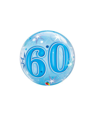 BALAO 22" BUBBLE SIMPLES PC1 60-EXPLOSAO AZUL ESTELAR