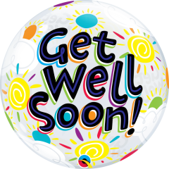 BALAO 22" BUBBLE SIMPLES PC1 GET WELL SOON SUNNY DAY